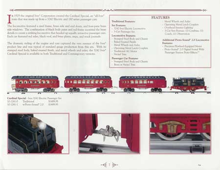 MTH 1926 Cardinal's Train Standard Gauge Model  2005 10-1241-0