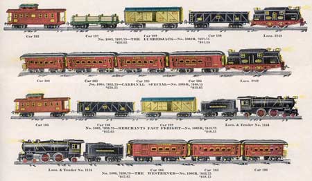 The 1926 Cardinal's Train Ives Standard Gauge  Model 1929 Catalog
