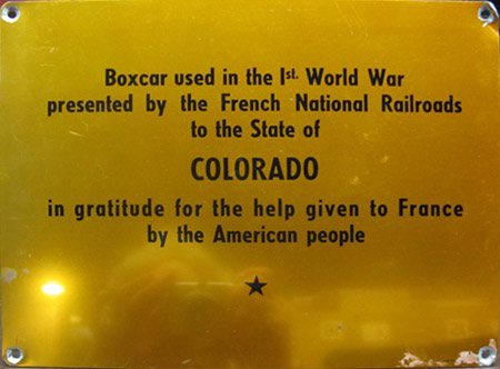 1949 Merci Train Boxcar Colorado