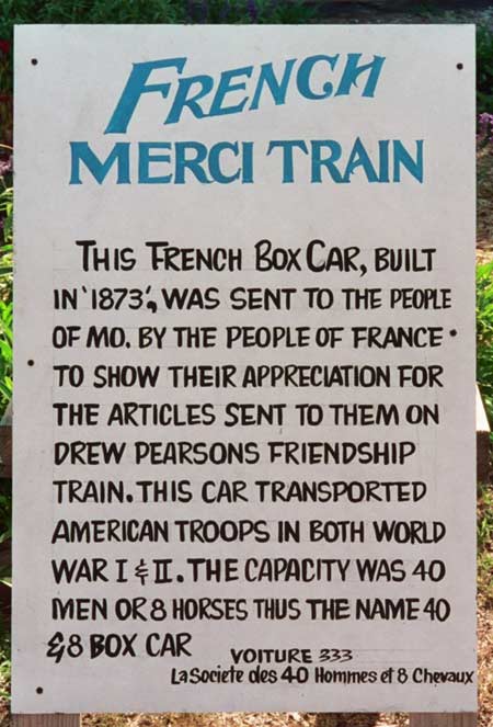 1949 Merci Train Boxcar Missouri