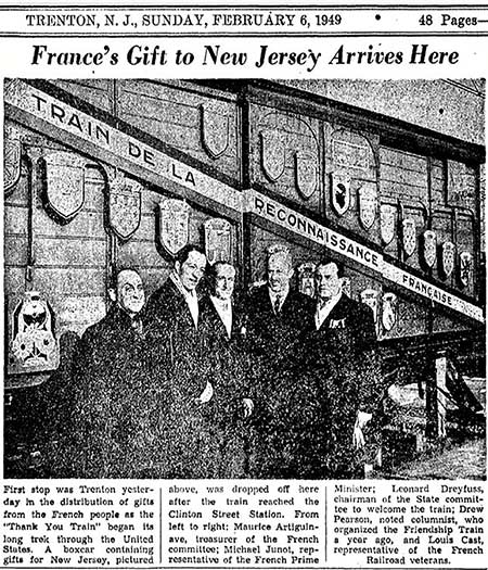 1949 Merci Train Boxcar New Jersey