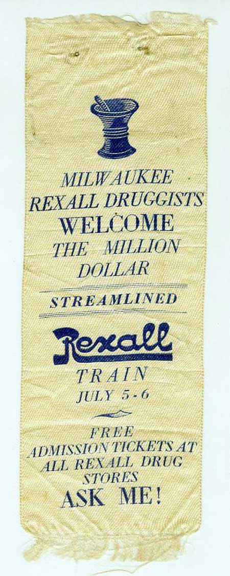 1936 Rexall Train Badge
