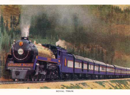 1936 Royal Train CP 2850 Postcard